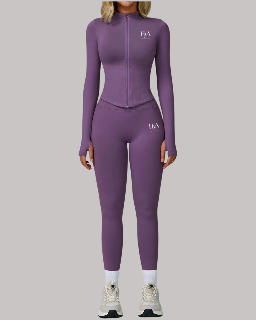 HyA Empower Zip Set – Deep Plum