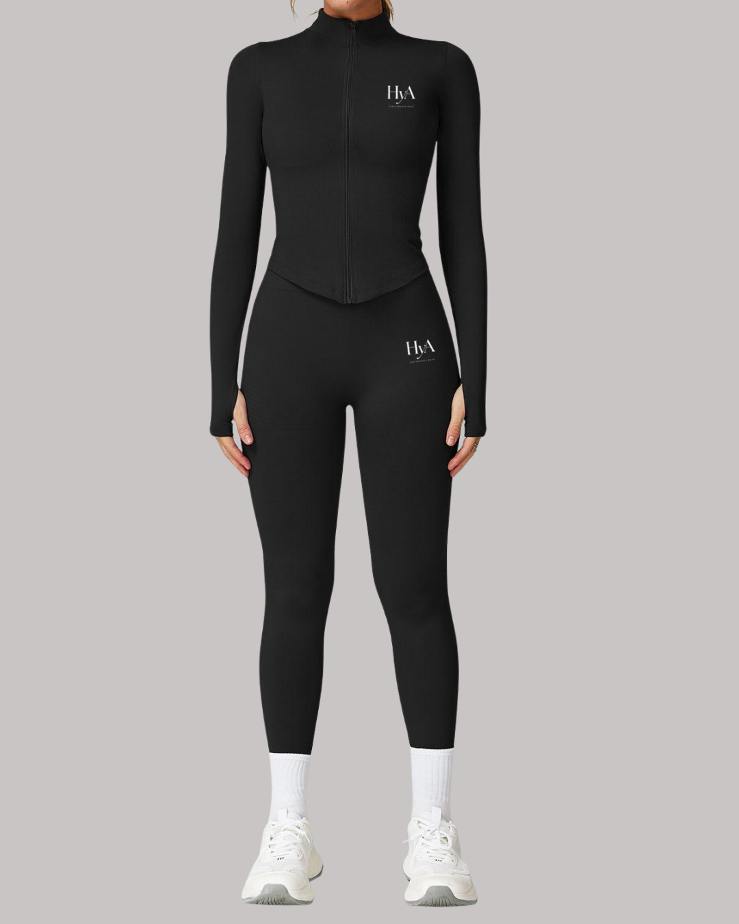 HyA Icon Zip Set – Midnight Black