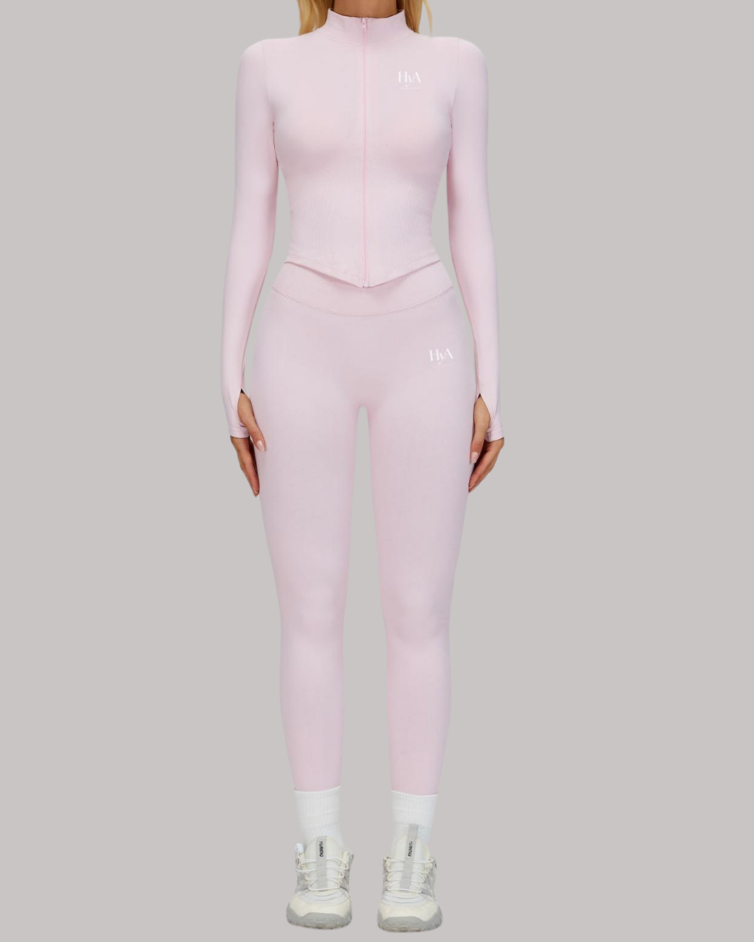 HyA Sculpt Zip Set – Soft Pink