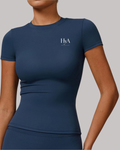 HyA Motion Fitted Tee – Navy
